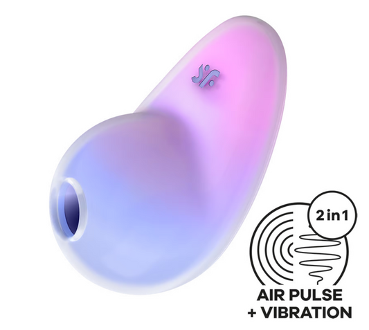 SATISFYER PIXIE DUST | Mini-Stimulateur Clitoridien - Air pulsé - silicone et ABS - 11 intensités d'ondes de pression - 12 modes de vibrations - waterproof